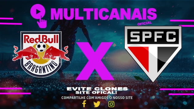 Assistir Red Bull Bragantino x São Paulo AO VIVO Online 16/07/2025